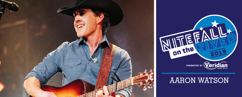 Singer Aaron Watson at Nitefall on the River