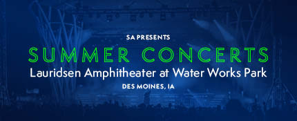 SA Presents Summer Concerts at Lauridsen Amphitheatre at Water Works Park in Des Moines, IA