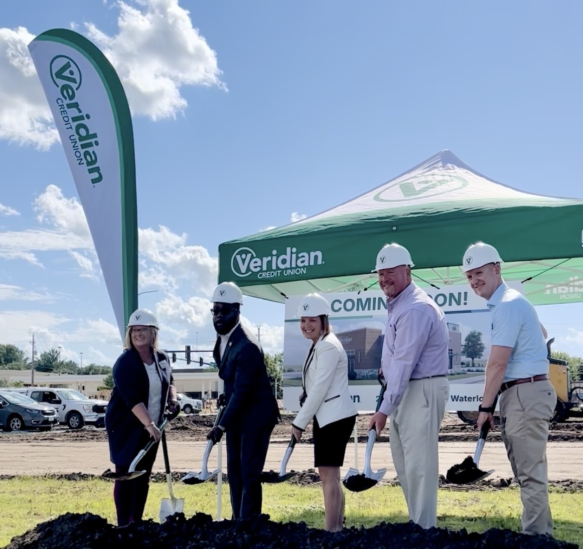 Team breaking ground