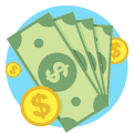Money with coins